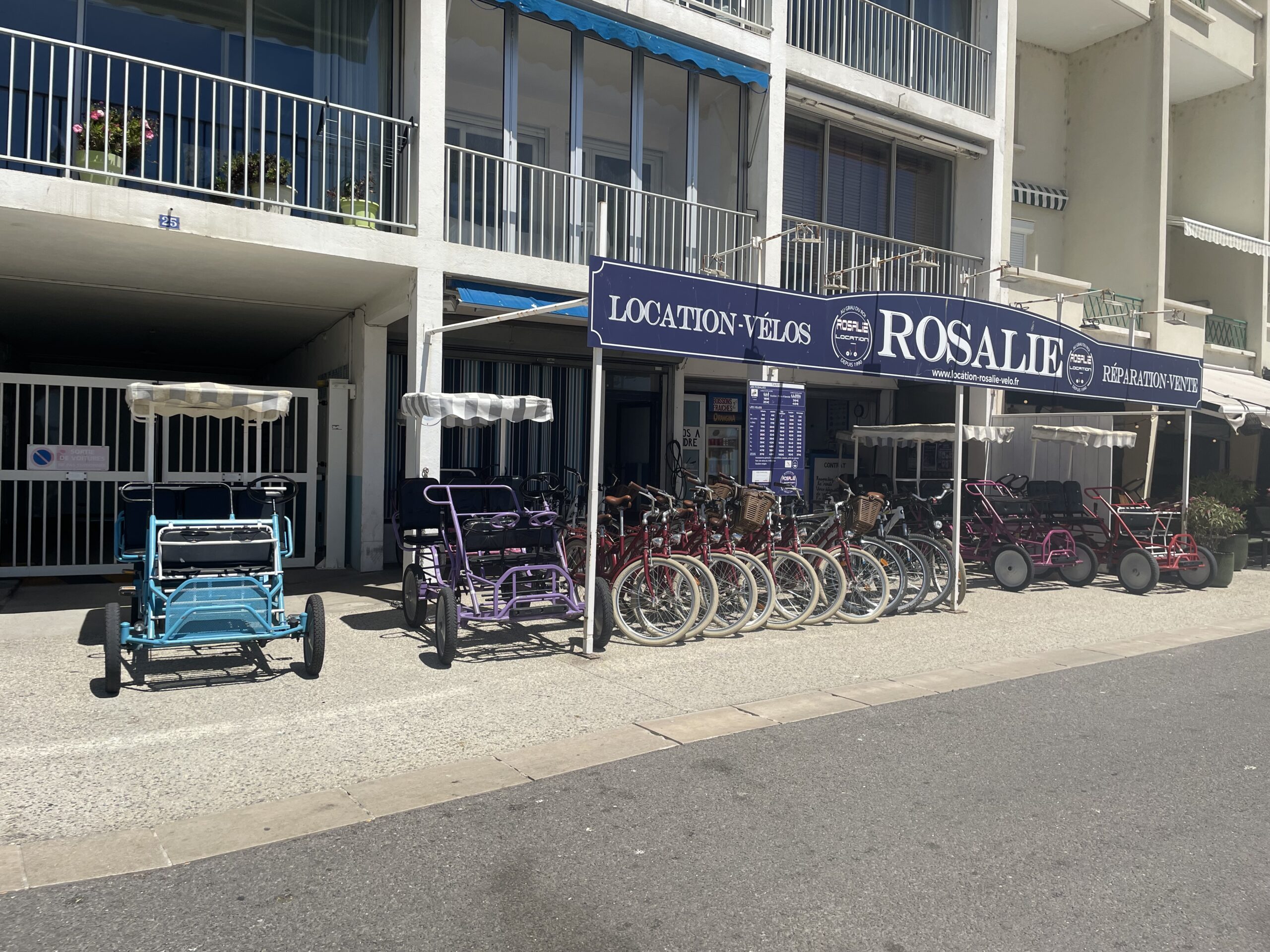 location et découverte du grau du roi en vélo en Camargue