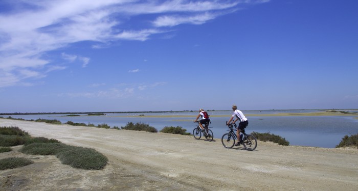 location et découverte du grau du roi en vélo en Camargue